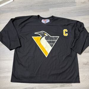 Vintage NHL Pittsburgh Penguins Mario Lemieux CCM Hockey Jersey 90s Size XL EUC